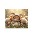 Cute Cats【猫の動くスタンプ】癒し系（個別スタンプ：7）