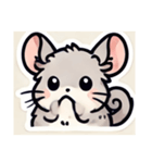 可愛くて、使いやすいチンチラ風スタンプ（個別スタンプ：5）