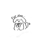 プードルのれお（10）手書き（個別スタンプ：3）