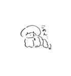 プードルのれお（10）手書き（個別スタンプ：7）