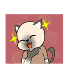 輝くシャム猫（個別スタンプ：8）