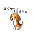 色々使えるあいさつ❗❗【ビーグル犬】（個別スタンプ：26）