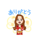 Kimono Japanese women（個別スタンプ：2）