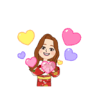 Kimono Japanese women（個別スタンプ：3）
