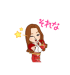 Kimono Japanese women（個別スタンプ：15）