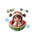 スイカちゃん❤️誰にでも使えるよ（個別スタンプ：2）