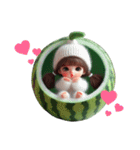 スイカちゃん❤️誰にでも使えるよ（個別スタンプ：4）