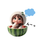 スイカちゃん❤️誰にでも使えるよ（個別スタンプ：6）