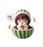 スイカちゃん❤️誰にでも使えるよ（個別スタンプ：7）