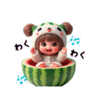 スイカちゃん❤️誰にでも使えるよ（個別スタンプ：10）