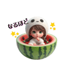 スイカちゃん❤️誰にでも使えるよ（個別スタンプ：11）