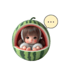 スイカちゃん❤️誰にでも使えるよ（個別スタンプ：16）