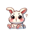 うさぎさんのきゅるんスタンプ（個別スタンプ：2）