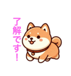 柴犬たちの気持ち（個別スタンプ：1）