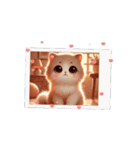 もふもふねこ♡癒しスタンプ（個別スタンプ：3）