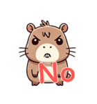 カピバラの生活 (漢字) Ver2（個別スタンプ：24）