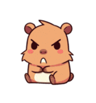 カピバラの生活 (漢字) Ver2（個別スタンプ：34）
