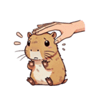 カピバラの生活 (漢字) Ver2（個別スタンプ：35）