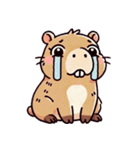 カピバラの生活 (漢字) Ver2（個別スタンプ：38）