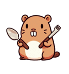 カピバラの生活 (漢字) Ver2（個別スタンプ：40）