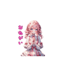 ピンク姫の甘辛トーク！（個別スタンプ：8）