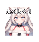 カジュアルな美少女（個別スタンプ：1）