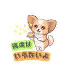 パピヨン犬 一年スタンプ あると助かる編（個別スタンプ：27）