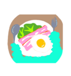 moimoi 食べる。（個別スタンプ：9）