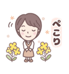 ★春の気づかい★大人可愛いショートちゃん（個別スタンプ：6）