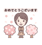 ★春の気づかい★大人可愛いショートちゃん（個別スタンプ：13）