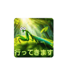 カマキリ①。。（個別スタンプ：9）