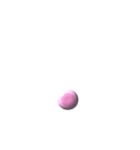 3/3丸凸ひらがなLF(桜風ピンク)アレンジ用（個別スタンプ：32）