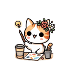 ふんわりにゃんず（個別スタンプ：5）