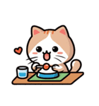 ふんわりにゃんず（個別スタンプ：8）