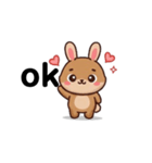 ウサギちゃんスタンプ！！（個別スタンプ：3）