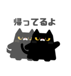 図形クロネコと日常会話（個別スタンプ：12）
