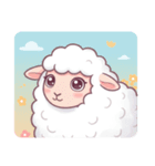 可愛い羊！（個別スタンプ：1）