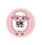 可愛い羊！（個別スタンプ：2）