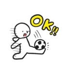 まるがお君エンジョイサッカー1（個別スタンプ：6）