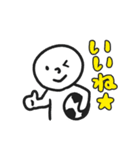 まるがお君エンジョイサッカー1（個別スタンプ：34）