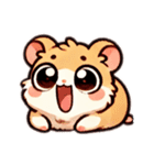 ハムちゃんの愉快な仲間たち（個別スタンプ：6）