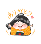 日本人形 わらべえちゃんスタンプ その弐（個別スタンプ：8）