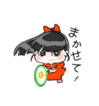 日本人形 わらべえちゃんスタンプ その弐（個別スタンプ：35）