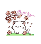 おっさにゃん時々しらたま⭐︎春編（個別スタンプ：5）