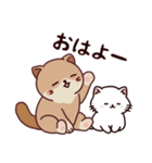おっさにゃん時々しらたま⭐︎春編（個別スタンプ：9）