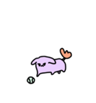 しっぽチューリップ犬（個別スタンプ：2）