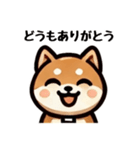 シンプルな柴犬スタンプ（日常会話系）（個別スタンプ：6）