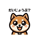 シンプルな柴犬スタンプ（日常会話系）（個別スタンプ：14）
