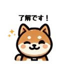 シンプルな柴犬スタンプ（日常会話系）（個別スタンプ：15）