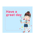 You can add words this message sticker.（個別スタンプ：23）